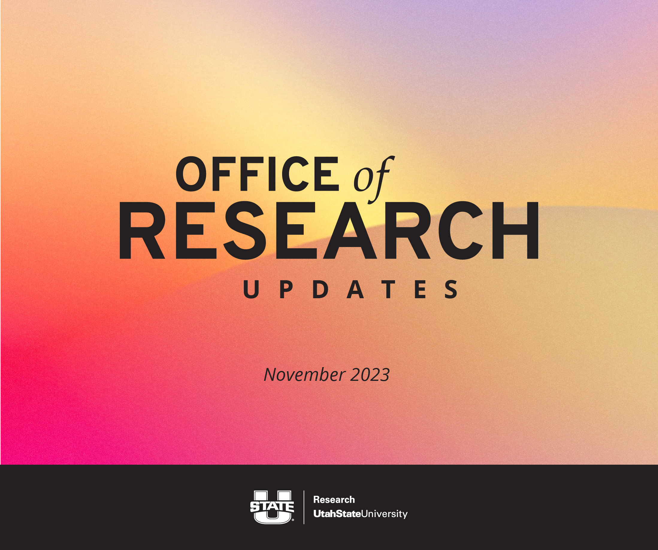 Office of Research Updates November 2023